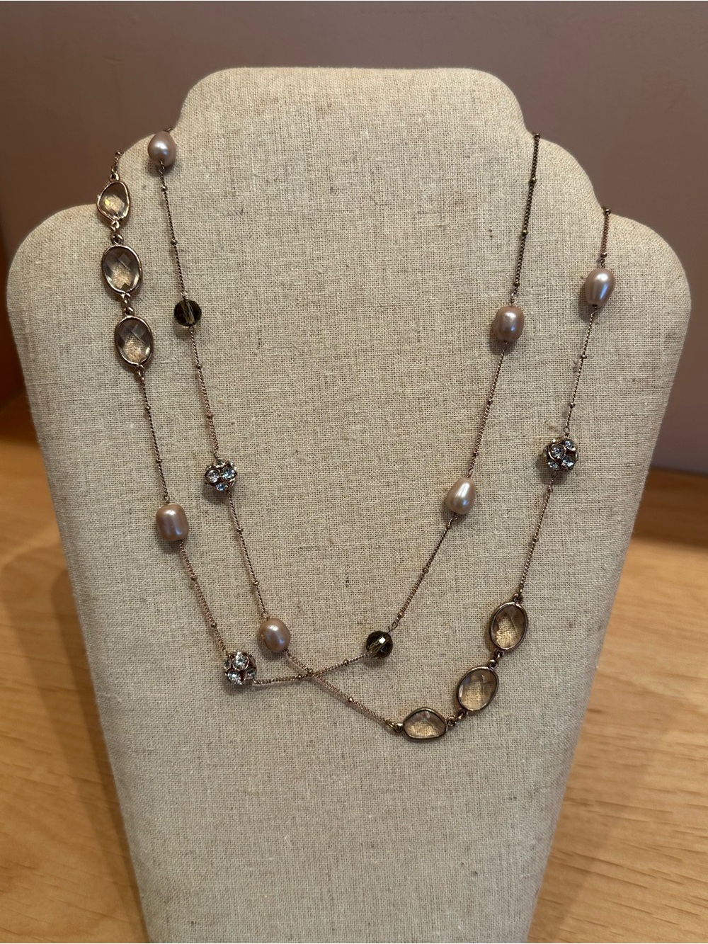 Stella & Dot Rose Gold Annabelle Necklace